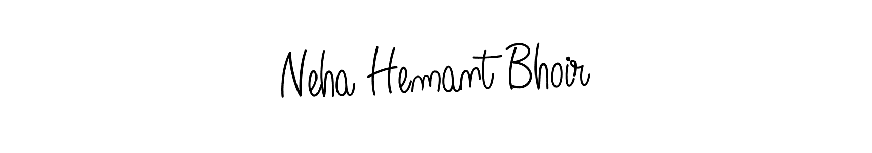 if you are searching for the best signature style for your name Neha Hemant Bhoir. so please give up your signature search. here we have designed multiple signature styles  using Angelique-Rose-font-FFP. Neha Hemant Bhoir signature style 5 images and pictures png