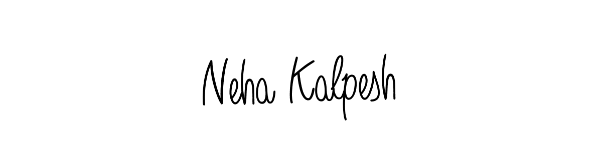 How to Draw Neha Kalpesh signature style? Angelique-Rose-font-FFP is a latest design signature styles for name Neha Kalpesh. Neha Kalpesh signature style 5 images and pictures png