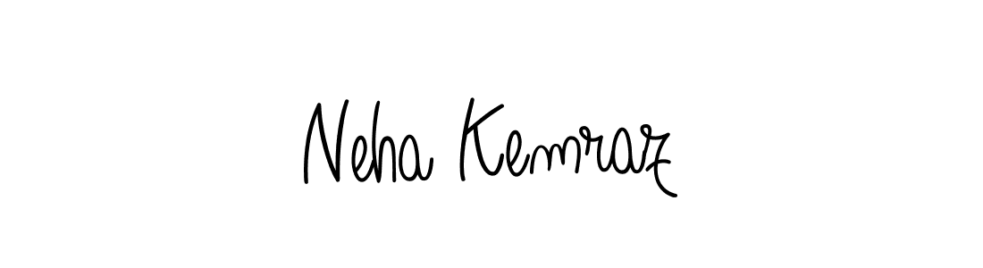 Design your own signature with our free online signature maker. With this signature software, you can create a handwritten (Angelique-Rose-font-FFP) signature for name Neha Kemraz. Neha Kemraz signature style 5 images and pictures png