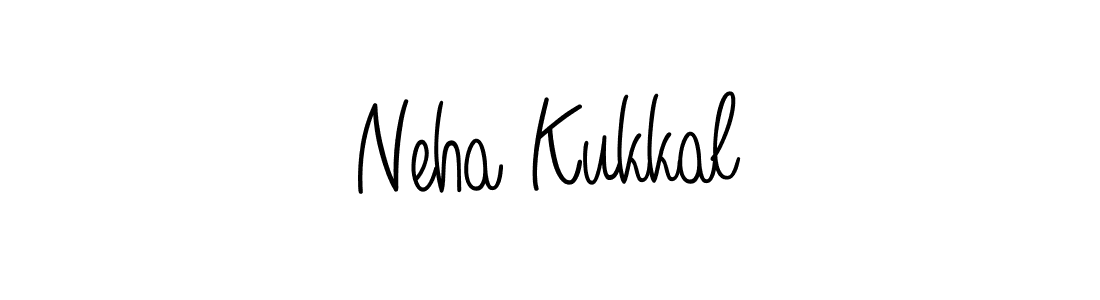 Make a beautiful signature design for name Neha Kukkal. With this signature (Angelique-Rose-font-FFP) style, you can create a handwritten signature for free. Neha Kukkal signature style 5 images and pictures png