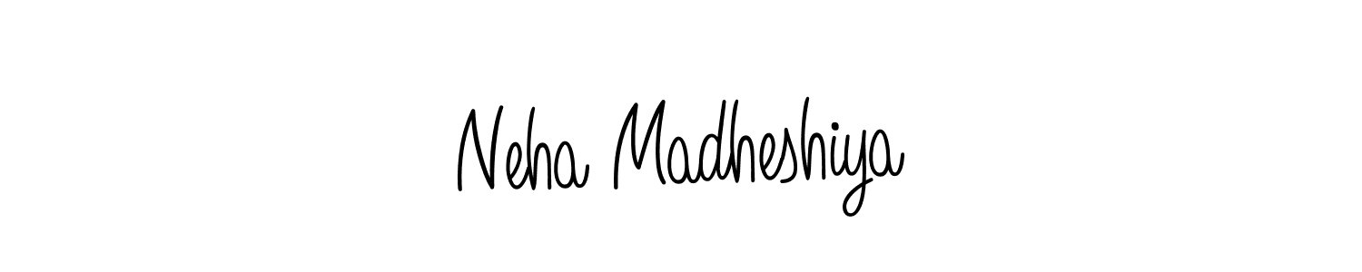 Neha Madheshiya stylish signature style. Best Handwritten Sign (Angelique-Rose-font-FFP) for my name. Handwritten Signature Collection Ideas for my name Neha Madheshiya. Neha Madheshiya signature style 5 images and pictures png