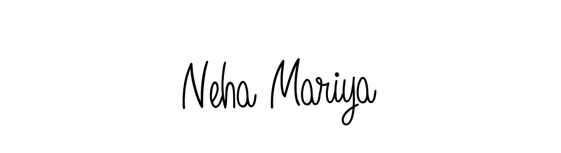 Also You can easily find your signature by using the search form. We will create Neha Mariya name handwritten signature images for you free of cost using Angelique-Rose-font-FFP sign style. Neha Mariya signature style 5 images and pictures png