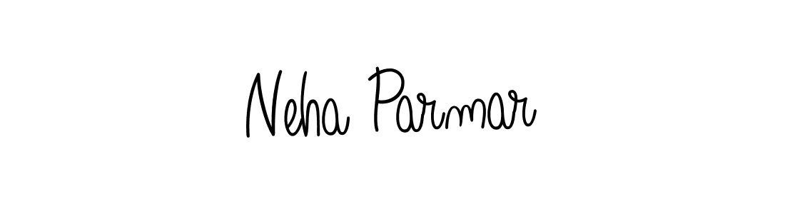 Use a signature maker to create a handwritten signature online. With this signature software, you can design (Angelique-Rose-font-FFP) your own signature for name Neha Parmar. Neha Parmar signature style 5 images and pictures png