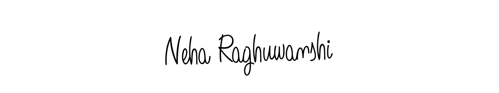How to make Neha Raghuwanshi name signature. Use Angelique-Rose-font-FFP style for creating short signs online. This is the latest handwritten sign. Neha Raghuwanshi signature style 5 images and pictures png