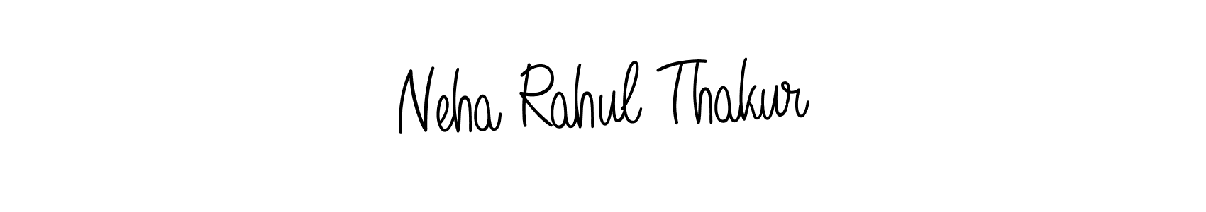 Use a signature maker to create a handwritten signature online. With this signature software, you can design (Angelique-Rose-font-FFP) your own signature for name Neha Rahul Thakur. Neha Rahul Thakur signature style 5 images and pictures png
