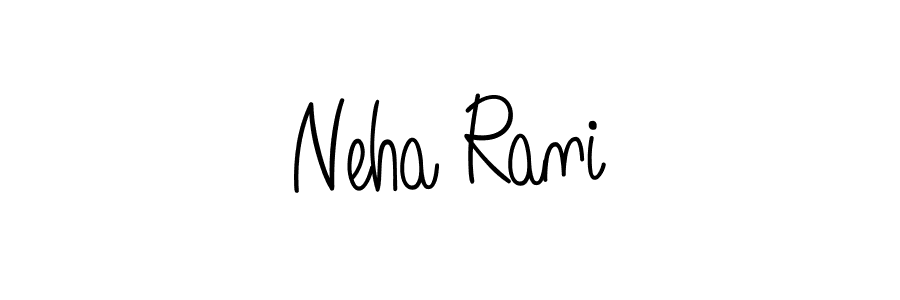 The best way (Angelique-Rose-font-FFP) to make a short signature is to pick only two or three words in your name. The name Neha Rani include a total of six letters. For converting this name. Neha Rani signature style 5 images and pictures png