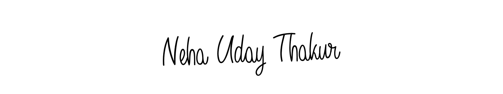 Neha Uday Thakur stylish signature style. Best Handwritten Sign (Angelique-Rose-font-FFP) for my name. Handwritten Signature Collection Ideas for my name Neha Uday Thakur. Neha Uday Thakur signature style 5 images and pictures png