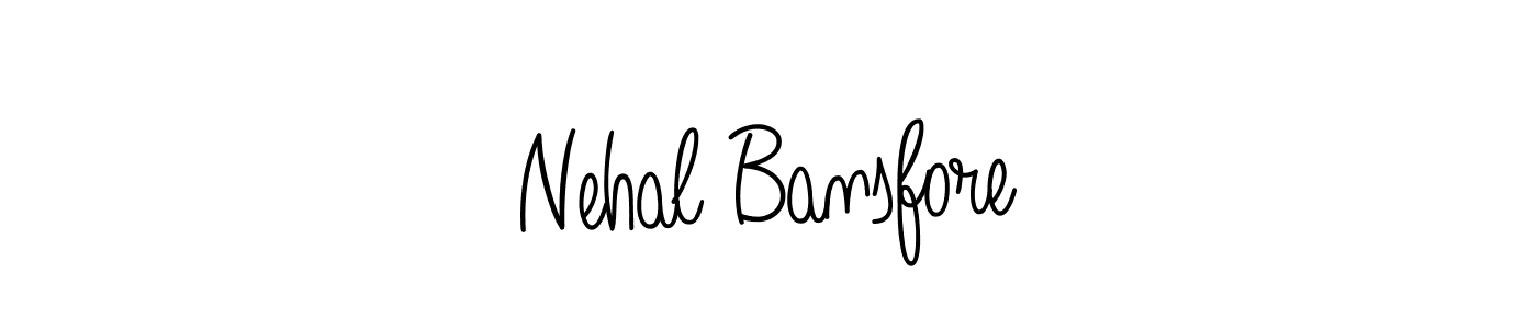 Use a signature maker to create a handwritten signature online. With this signature software, you can design (Angelique-Rose-font-FFP) your own signature for name Nehal Bansfore. Nehal Bansfore signature style 5 images and pictures png