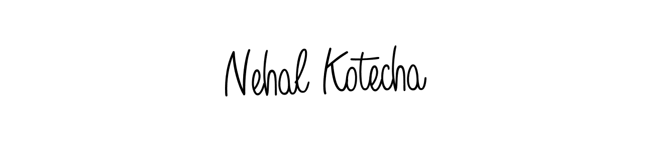 Design your own signature with our free online signature maker. With this signature software, you can create a handwritten (Angelique-Rose-font-FFP) signature for name Nehal Kotecha. Nehal Kotecha signature style 5 images and pictures png