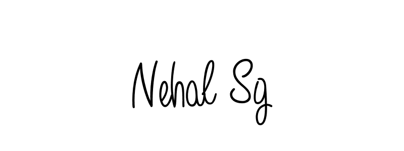 Nehal Sg stylish signature style. Best Handwritten Sign (Angelique-Rose-font-FFP) for my name. Handwritten Signature Collection Ideas for my name Nehal Sg. Nehal Sg signature style 5 images and pictures png