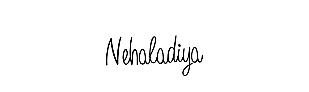 You should practise on your own different ways (Angelique-Rose-font-FFP) to write your name (Nehaladiya) in signature. don't let someone else do it for you. Nehaladiya signature style 5 images and pictures png