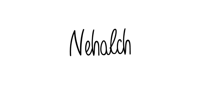 Design your own signature with our free online signature maker. With this signature software, you can create a handwritten (Angelique-Rose-font-FFP) signature for name Nehalch. Nehalch signature style 5 images and pictures png