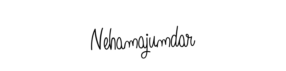 Make a beautiful signature design for name Nehamajumdar. With this signature (Angelique-Rose-font-FFP) style, you can create a handwritten signature for free. Nehamajumdar signature style 5 images and pictures png