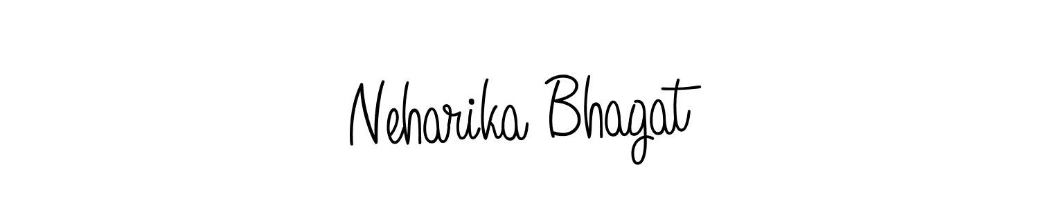 How to make Neharika Bhagat signature? Angelique-Rose-font-FFP is a professional autograph style. Create handwritten signature for Neharika Bhagat name. Neharika Bhagat signature style 5 images and pictures png