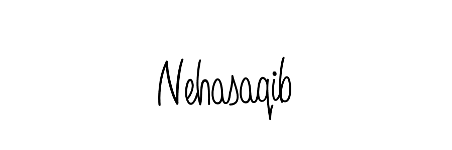 Design your own signature with our free online signature maker. With this signature software, you can create a handwritten (Angelique-Rose-font-FFP) signature for name Nehasaqib. Nehasaqib signature style 5 images and pictures png