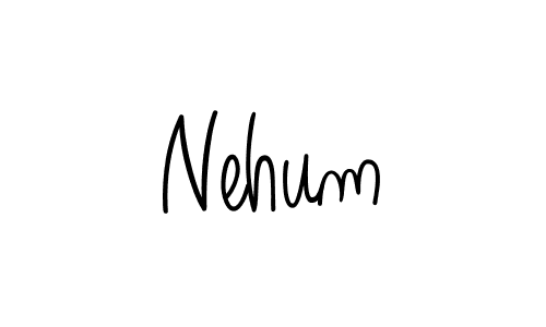 Also we have Nehum name is the best signature style. Create professional handwritten signature collection using Angelique-Rose-font-FFP autograph style. Nehum signature style 5 images and pictures png