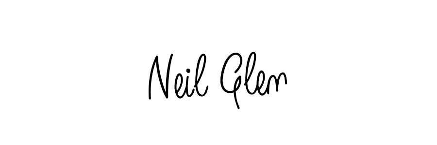 Best and Professional Signature Style for Neil Glen. Angelique-Rose-font-FFP Best Signature Style Collection. Neil Glen signature style 5 images and pictures png