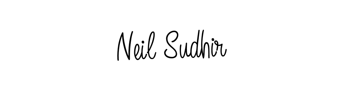 How to make Neil Sudhir name signature. Use Angelique-Rose-font-FFP style for creating short signs online. This is the latest handwritten sign. Neil Sudhir signature style 5 images and pictures png