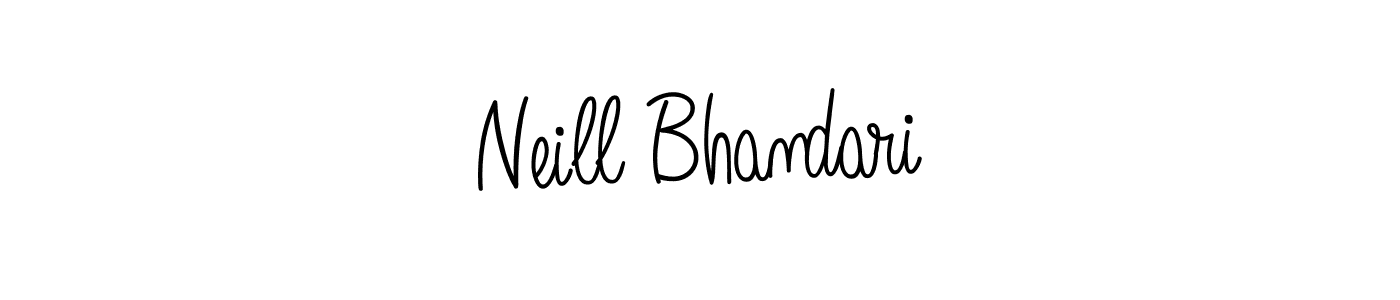 Once you've used our free online signature maker to create your best signature Angelique-Rose-font-FFP style, it's time to enjoy all of the benefits that Neill Bhandari name signing documents. Neill Bhandari signature style 5 images and pictures png
