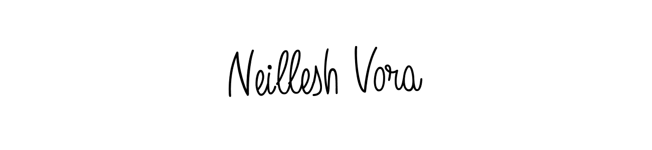 Also we have Neillesh Vora name is the best signature style. Create professional handwritten signature collection using Angelique-Rose-font-FFP autograph style. Neillesh Vora signature style 5 images and pictures png