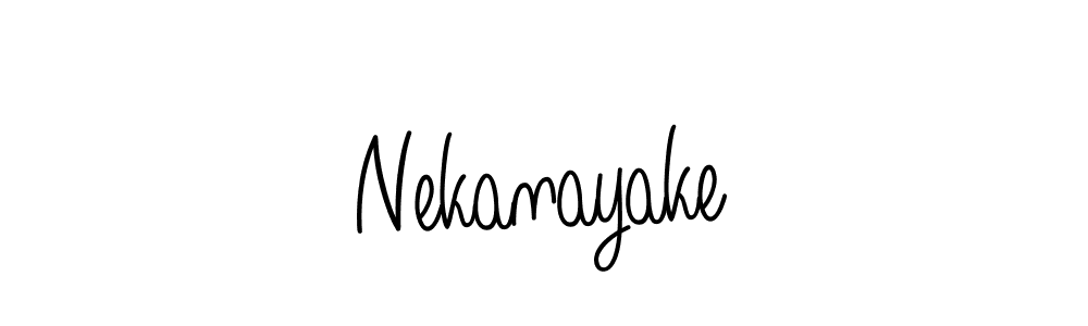 The best way (Angelique-Rose-font-FFP) to make a short signature is to pick only two or three words in your name. The name Nekanayake include a total of six letters. For converting this name. Nekanayake signature style 5 images and pictures png