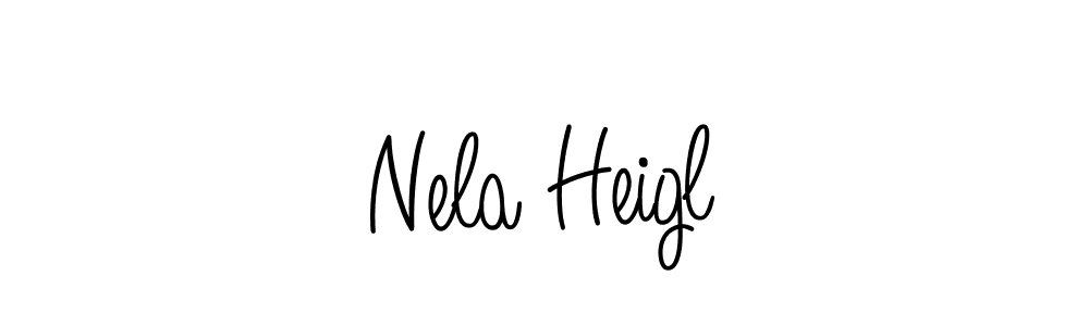 Check out images of Autograph of Nela Heigl name. Actor Nela Heigl Signature Style. Angelique-Rose-font-FFP is a professional sign style online. Nela Heigl signature style 5 images and pictures png