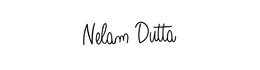 Check out images of Autograph of Nelam Dutta name. Actor Nelam Dutta Signature Style. Angelique-Rose-font-FFP is a professional sign style online. Nelam Dutta signature style 5 images and pictures png
