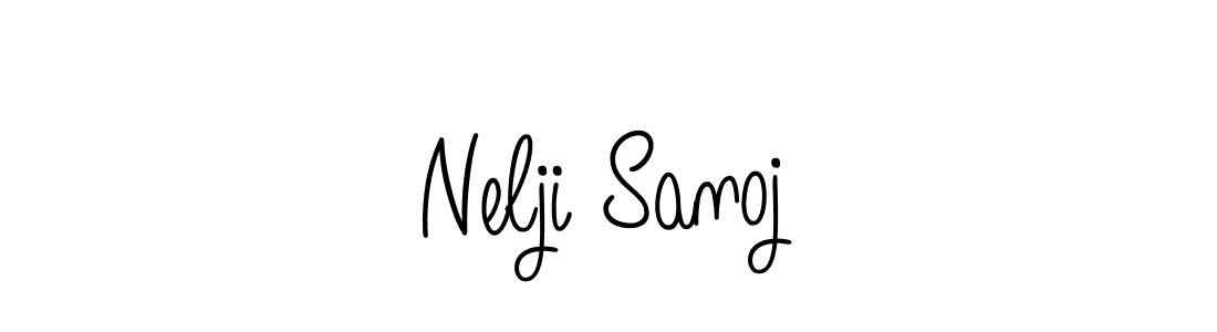 Best and Professional Signature Style for Nelji Sanoj. Angelique-Rose-font-FFP Best Signature Style Collection. Nelji Sanoj signature style 5 images and pictures png