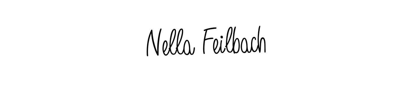 Once you've used our free online signature maker to create your best signature Angelique-Rose-font-FFP style, it's time to enjoy all of the benefits that Nella Feilbach name signing documents. Nella Feilbach signature style 5 images and pictures png