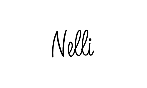 Nelli stylish signature style. Best Handwritten Sign (Angelique-Rose-font-FFP) for my name. Handwritten Signature Collection Ideas for my name Nelli. Nelli signature style 5 images and pictures png