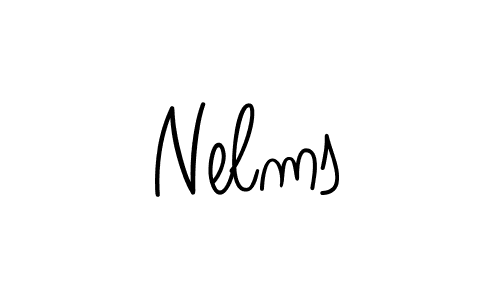 Use a signature maker to create a handwritten signature online. With this signature software, you can design (Angelique-Rose-font-FFP) your own signature for name Nelms. Nelms signature style 5 images and pictures png