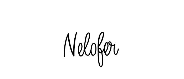 How to make Nelofer name signature. Use Angelique-Rose-font-FFP style for creating short signs online. This is the latest handwritten sign. Nelofer signature style 5 images and pictures png