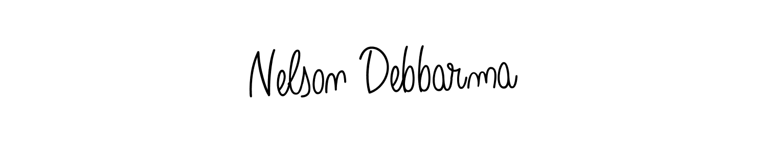 How to Draw Nelson Debbarma signature style? Angelique-Rose-font-FFP is a latest design signature styles for name Nelson Debbarma. Nelson Debbarma signature style 5 images and pictures png