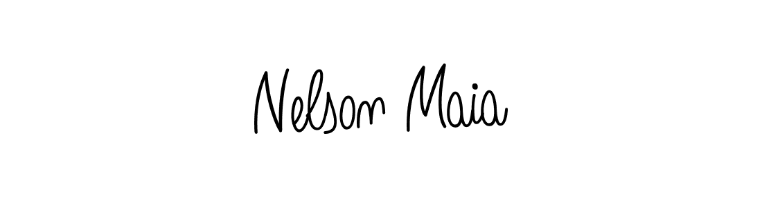 How to Draw Nelson Maia signature style? Angelique-Rose-font-FFP is a latest design signature styles for name Nelson Maia. Nelson Maia signature style 5 images and pictures png