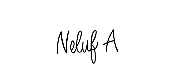 Once you've used our free online signature maker to create your best signature Angelique-Rose-font-FFP style, it's time to enjoy all of the benefits that Neluf A name signing documents. Neluf A signature style 5 images and pictures png