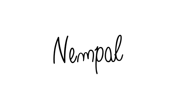 Design your own signature with our free online signature maker. With this signature software, you can create a handwritten (Angelique-Rose-font-FFP) signature for name Nempal. Nempal signature style 5 images and pictures png