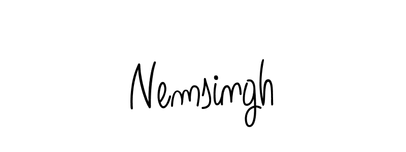 Best and Professional Signature Style for Nemsingh. Angelique-Rose-font-FFP Best Signature Style Collection. Nemsingh signature style 5 images and pictures png