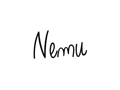 Also we have Nemu name is the best signature style. Create professional handwritten signature collection using Angelique-Rose-font-FFP autograph style. Nemu signature style 5 images and pictures png