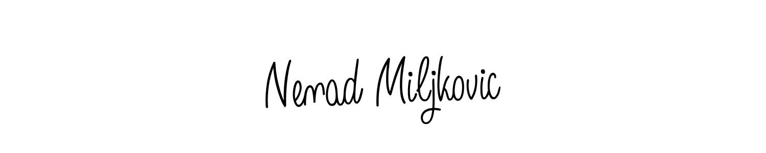 Similarly Angelique-Rose-font-FFP is the best handwritten signature design. Signature creator online .You can use it as an online autograph creator for name Nenad Miljkovic. Nenad Miljkovic signature style 5 images and pictures png