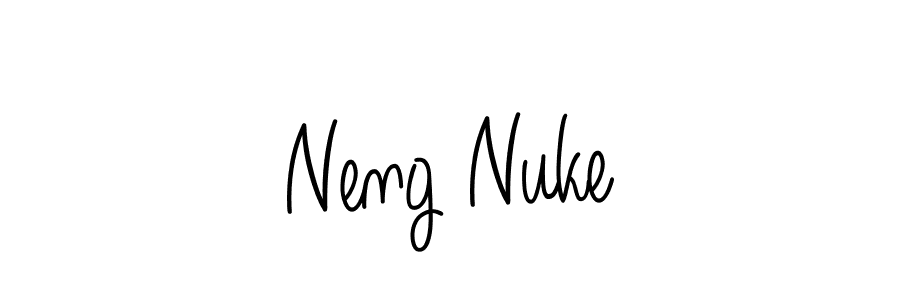This is the best signature style for the Neng Nuke name. Also you like these signature font (Angelique-Rose-font-FFP). Mix name signature. Neng Nuke signature style 5 images and pictures png