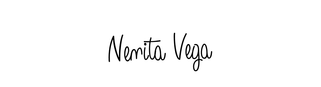 Nenita Vega stylish signature style. Best Handwritten Sign (Angelique-Rose-font-FFP) for my name. Handwritten Signature Collection Ideas for my name Nenita Vega. Nenita Vega signature style 5 images and pictures png
