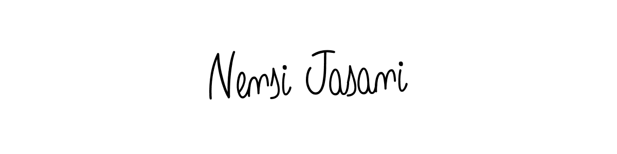 Once you've used our free online signature maker to create your best signature Angelique-Rose-font-FFP style, it's time to enjoy all of the benefits that Nensi Jasani name signing documents. Nensi Jasani signature style 5 images and pictures png