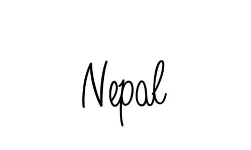 Design your own signature with our free online signature maker. With this signature software, you can create a handwritten (Angelique-Rose-font-FFP) signature for name Nepal. Nepal signature style 5 images and pictures png