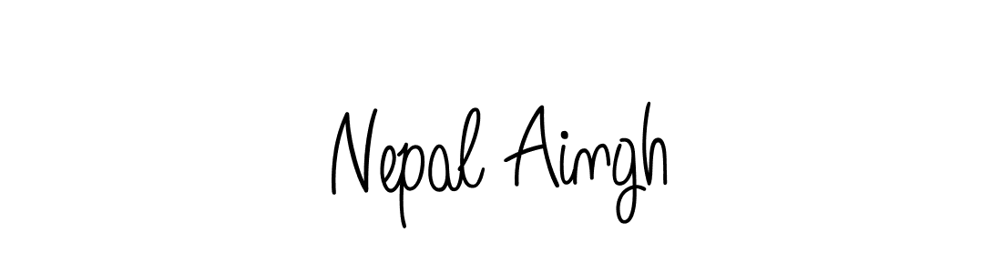 Check out images of Autograph of Nepal Aingh name. Actor Nepal Aingh Signature Style. Angelique-Rose-font-FFP is a professional sign style online. Nepal Aingh signature style 5 images and pictures png