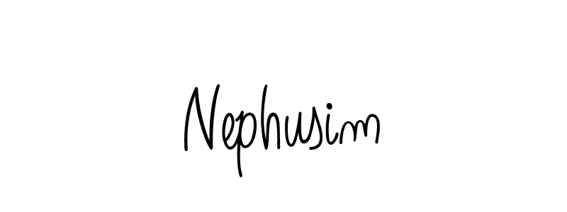 Use a signature maker to create a handwritten signature online. With this signature software, you can design (Angelique-Rose-font-FFP) your own signature for name Nephusim. Nephusim signature style 5 images and pictures png