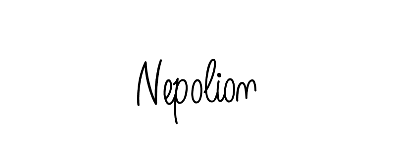How to make Nepolion signature? Angelique-Rose-font-FFP is a professional autograph style. Create handwritten signature for Nepolion name. Nepolion signature style 5 images and pictures png