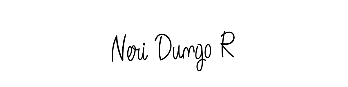 Design your own signature with our free online signature maker. With this signature software, you can create a handwritten (Angelique-Rose-font-FFP) signature for name Neri Dungo R. Neri Dungo R signature style 5 images and pictures png