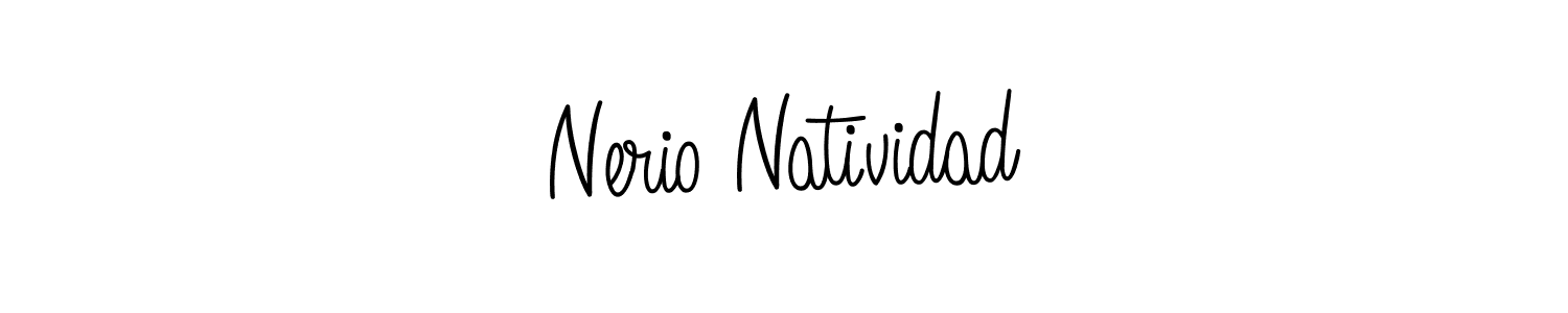 How to Draw Nerio Natividad signature style? Angelique-Rose-font-FFP is a latest design signature styles for name Nerio Natividad. Nerio Natividad signature style 5 images and pictures png