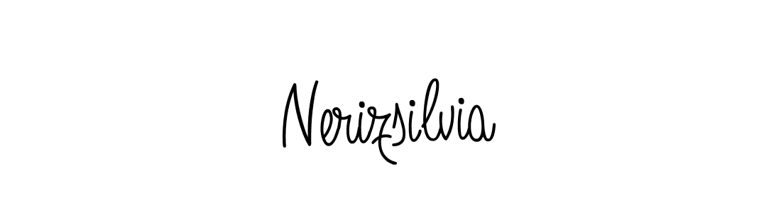 Nerizsilvia stylish signature style. Best Handwritten Sign (Angelique-Rose-font-FFP) for my name. Handwritten Signature Collection Ideas for my name Nerizsilvia. Nerizsilvia signature style 5 images and pictures png