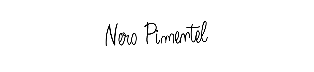 The best way (Angelique-Rose-font-FFP) to make a short signature is to pick only two or three words in your name. The name Nero Pimentel include a total of six letters. For converting this name. Nero Pimentel signature style 5 images and pictures png